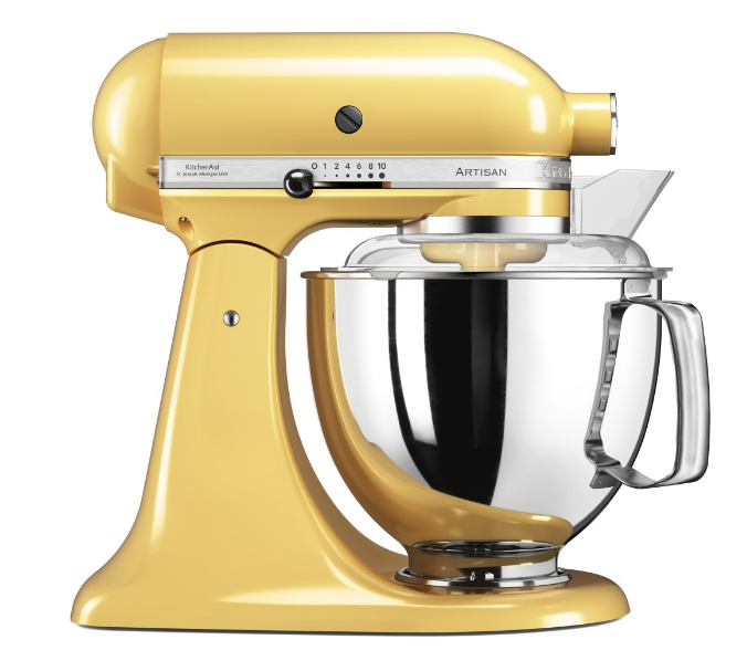 KitchenAid 4,8 L 5KSM175 Artisan Küchenmaschine Breadlover mit Messerschmidt Getreidemühlenvorsatz + Brotbackschüssel