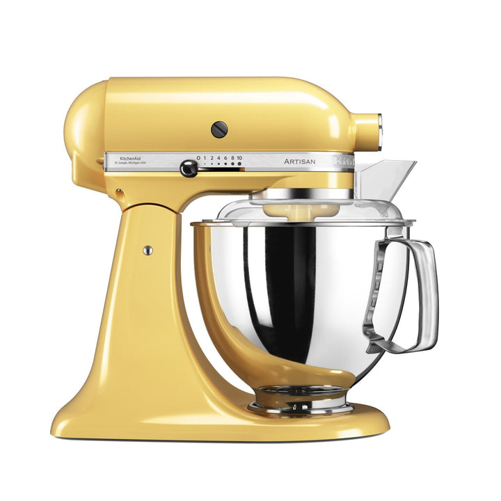 KitchenAid 4,8 L 5KSM175 Artisan Küchenmaschine Pastrylover mit Kunststofffleischwolf+Spritzgebäckvorsatz und Patisserie Buch
