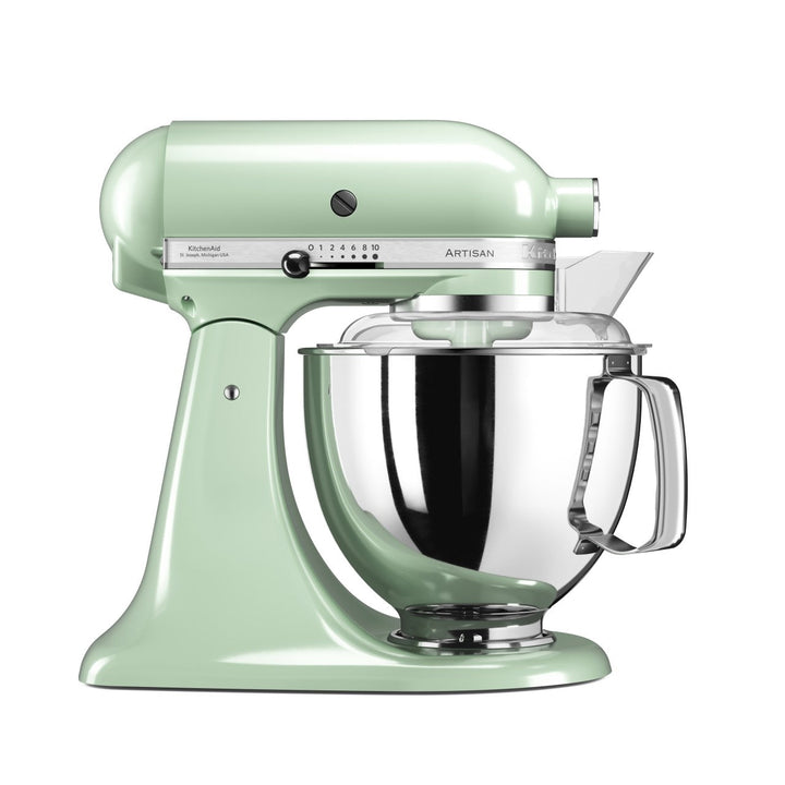 KitchenAid 4,8 L 5KSM175 Artisan Küchenmaschine Pastrylover mit Kunststofffleischwolf+Spritzgebäckvorsatz und Patisserie Buch