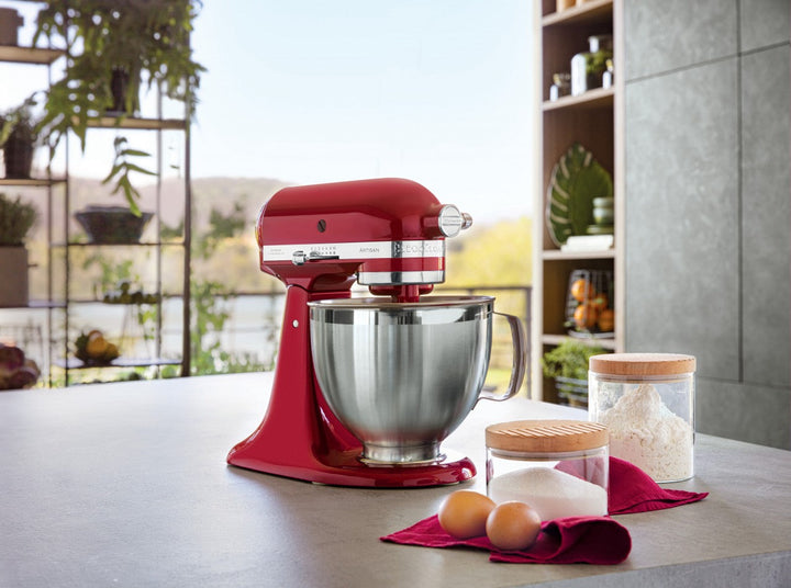 KitchenAid 4,8 L 5KSM185 Artisan Küchenmaschine Beginnerset Artisan Gemüseschneider+Flexirührer